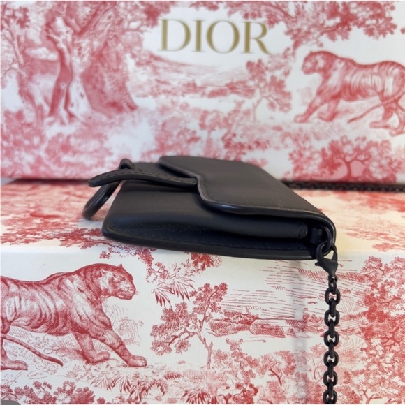 NWOT RARE Dior Ultra Matte Black Nano Saddle Bag with COA - Picture 4 of 8
